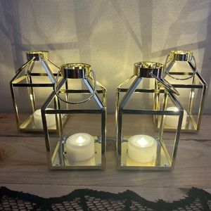 Bullseye target mini gold Lanterns LED
